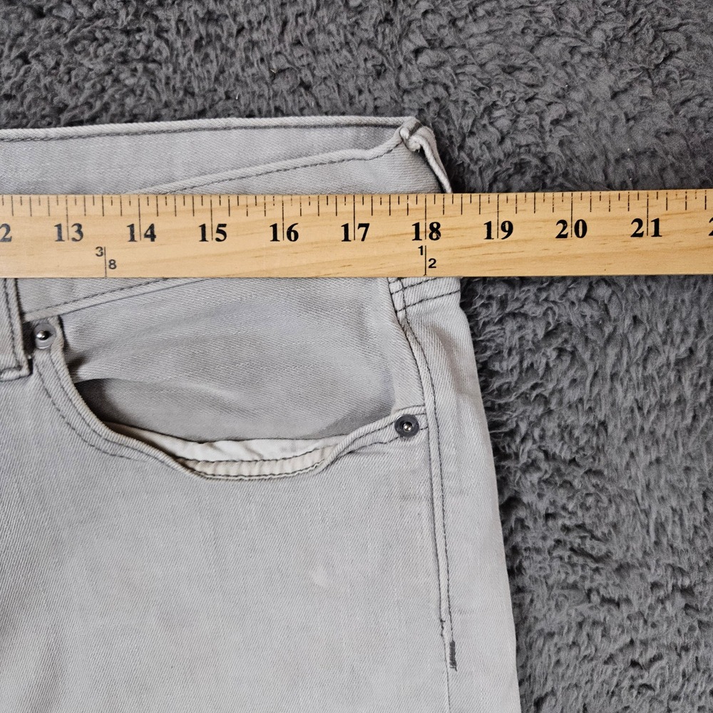 Banana Republic Mens Slim Fit Light Gray Denim Jeans 36x34 - Picture 3 of 8